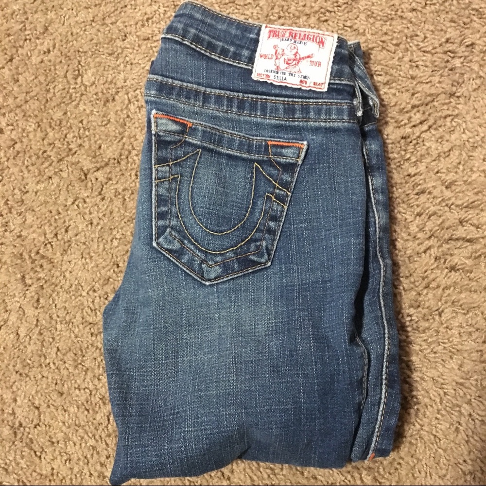 True Religion straight leg jean